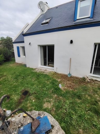 Préparation de terrain pour terrasse bois